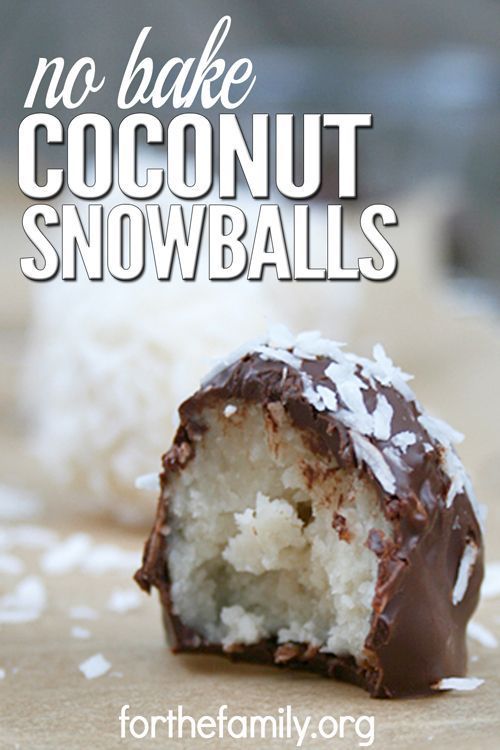 Coconut Snowballs are a simple, easy-to-make cookie recipe that doesn't involve any baking. These cookies only take 5 minutes to make, and the melted chocolate makes them taste just like candy. These are great for holidays, family gatherings, or any time you need a simple treat to calm your sweet tooth craving.