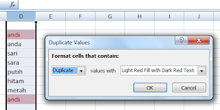 cara mencari duplikat data di excel