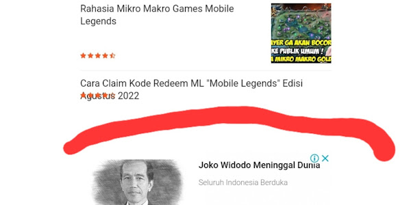 "Joko Widodo Meninggal Dunia" Adsense View