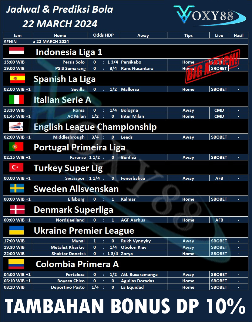 Jadwal Bola