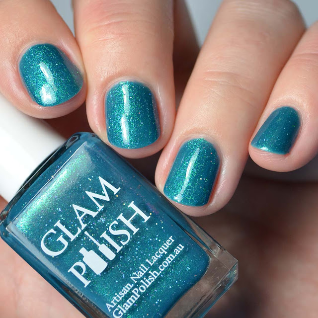 teal nail polish swatch