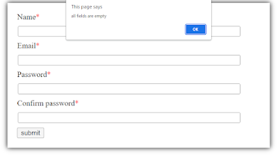 How to create validate html form using javascript | javascript form validation with source code