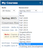 image of My Courses widget.