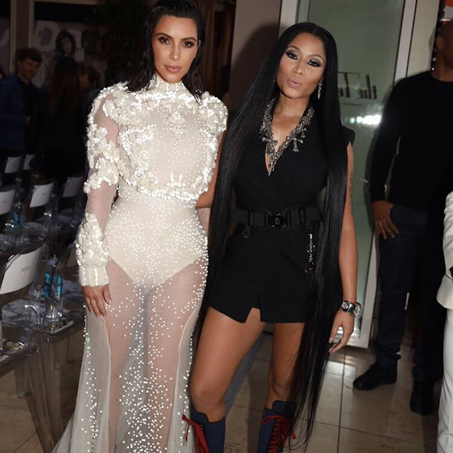 Nicki-Minaj-with-Kim-Kardashian-on-Instagram