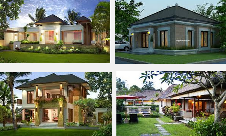 Gambar foto  desain rumah  minimalis  modern  gaya bali terbaru 