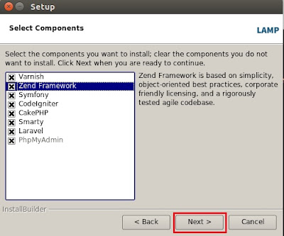 Componentes de la instalación de LAMP en Linux