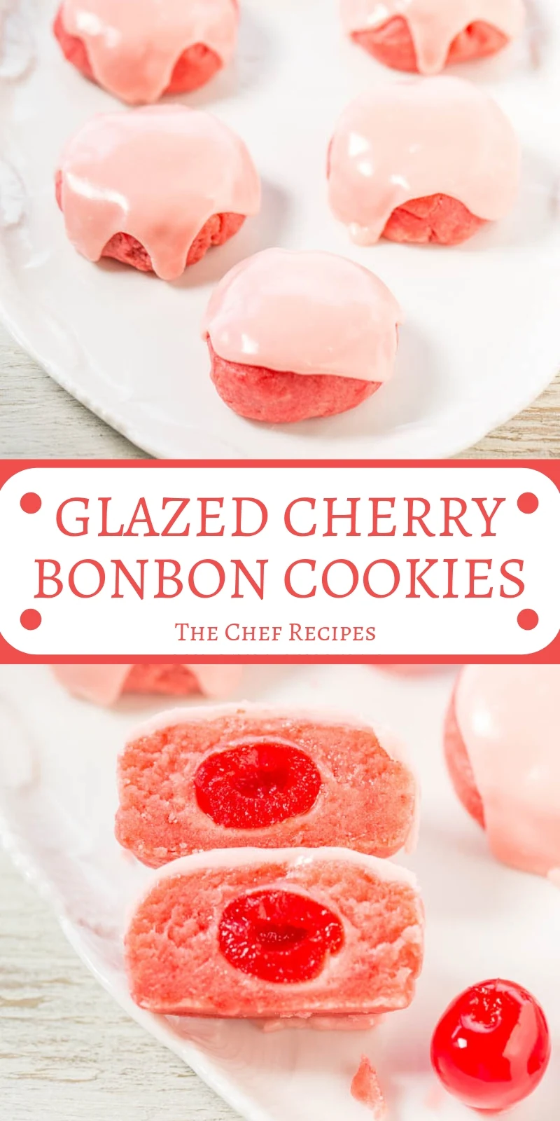 GLAZED CHERRY BONBON COOKIES