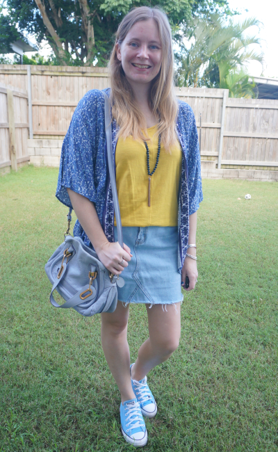 How To Style A Denim Skirt - an indigo day - Fashion Blog