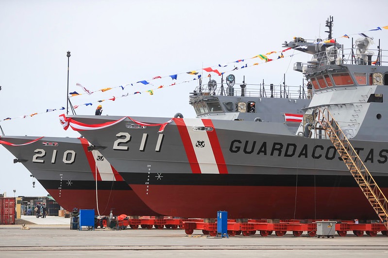 SIMA Perú botó dos nuevas patrulleras PGCP-50 para la Marina de Guerra del Perú
