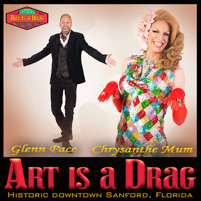 Glenn Pace as Chrysanthe Mum at the Smiling Bison for "Art is a Drag 2017"
