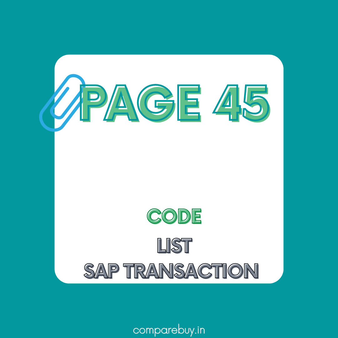 SAP Transaction code