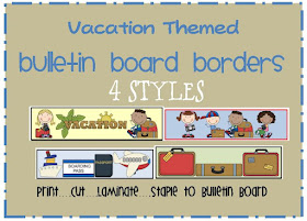 vacation themed bulletin board border