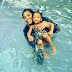 Photos--- Mercy Johnson & Daughter Go Swimming