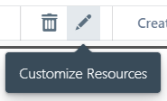 The all-new 'Customize Resources' button!