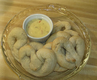 Giant Pretzels w/ Jalapeno Cheese Sauce