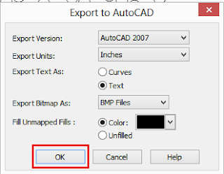 DXF file settings 