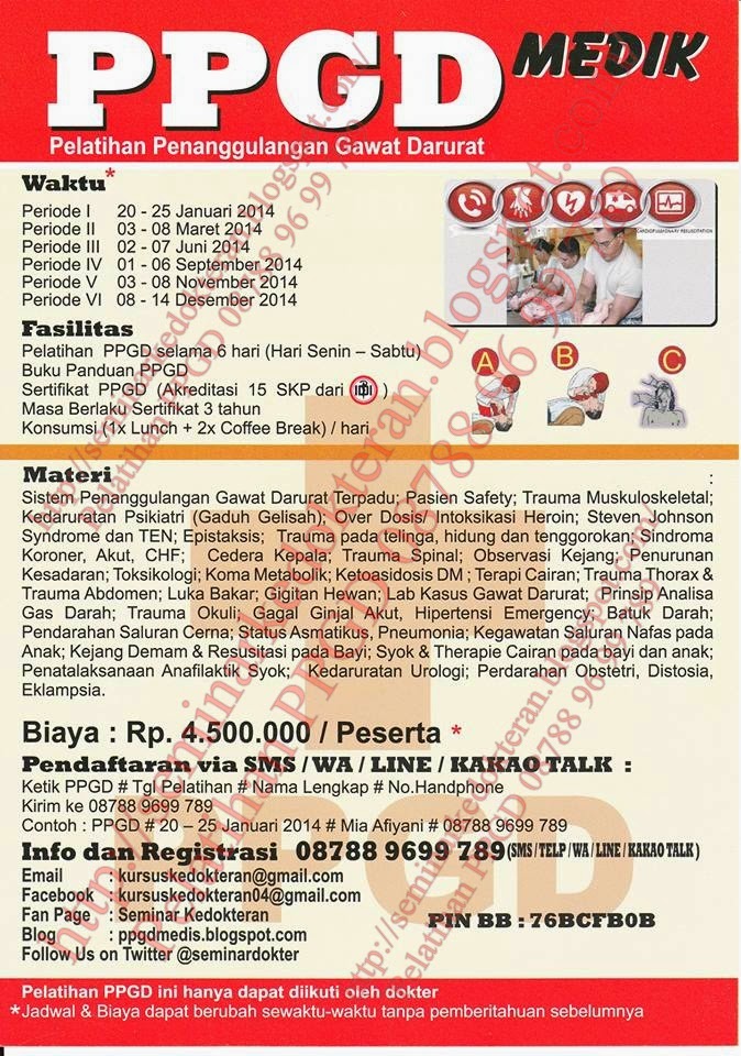 Seminar | Kursus | Kedokteran | ACLS | EKG | ANLS | ANCCS | PPGD | HIPERKES | Konselor Laktasi |