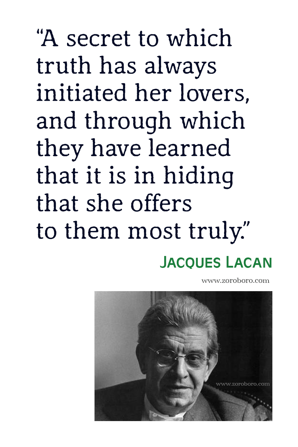 Jacques Lacan Quotes, Jacques Lacan Books, Jacques Lacan Poems, Jacques Lacan Poetry, Jacques Lacan Theory, Jacques Lacan .