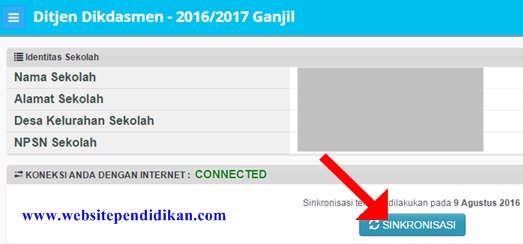 Cara Sinkronisasi Dapodik Versi 2016