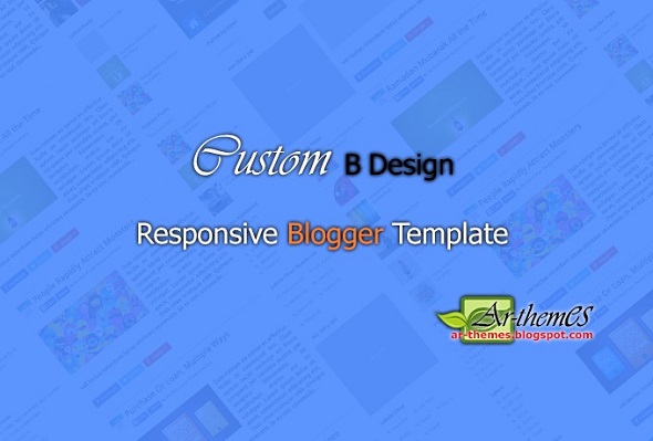 Custom B Responsive Blogger Template
