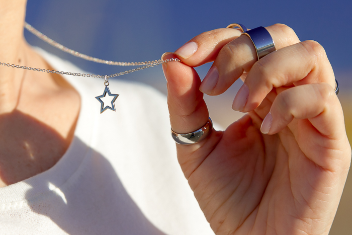 Jewels: Silver Silhouette Star Pendant STAR Collection by CHAVIN