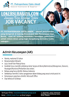 Job Vacancy at PT. Putraperkasa Cipta Abadi Surabaya Juli 2020