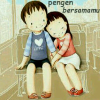 DP BBM kartun Romantis