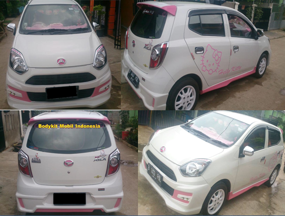 Bodykit M Sporty White Pink Cewek Buanget  Body kit Mobil