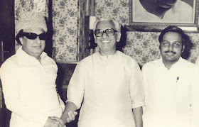 M.G. Ramachandran with Panruti S. Ramachandran & K. Karunakaran