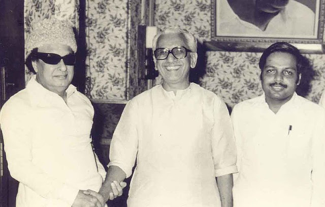 M.G. Ramachandran with Panruti S. Ramachandran & K. Karunakaran