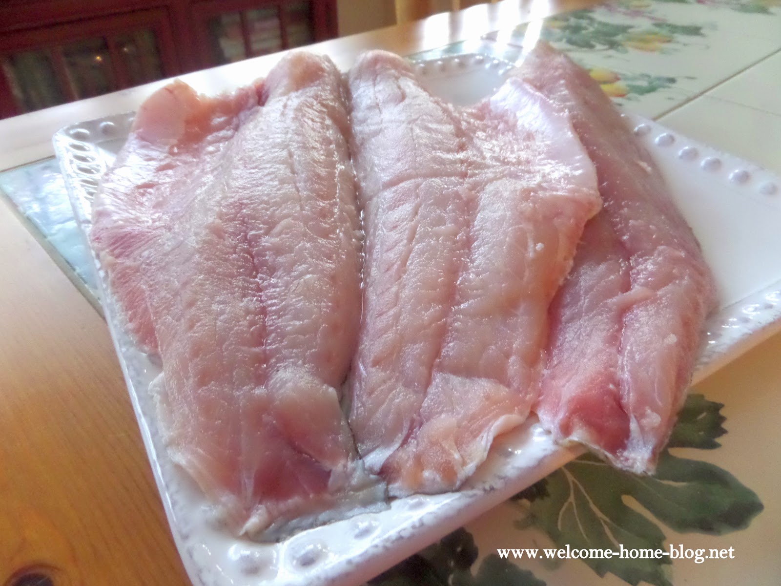 Welcome Home Blog: Pan seared Rockfish (AKA Striped Bass)