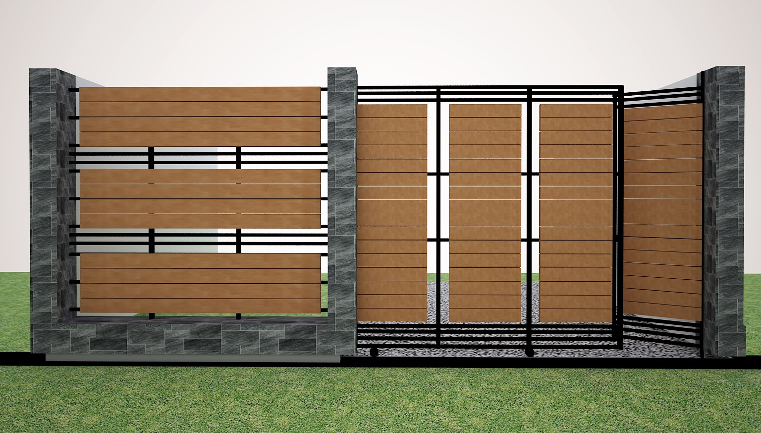 99 Model Desain Pagar Rumah Minimalis Type 36 Terbaru