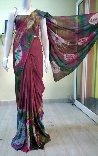 Ikkath Printed  Soft Silk Saree