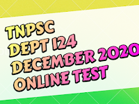 TNPSC-DEPT-124-12-DEPARTMENTAL EXAM - A.T CODE 124 - ONLINE TEST - DECEMBER 2020 - QUESTION 21-40