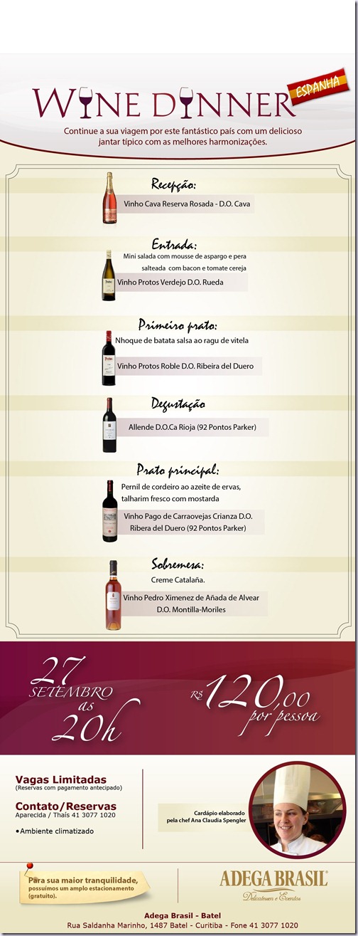 wine dinner Curitiba