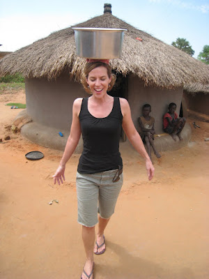 Kristen Hendricks during a visit last fall to Gulu