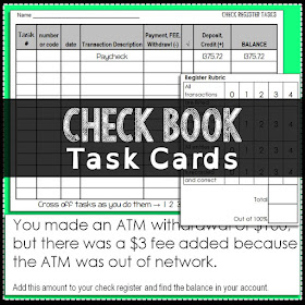 Check Book Task Cards