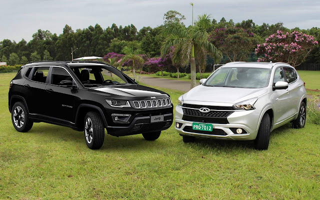 Jeep Compass 2019 Flex x Chery Tiggo 7 - comparativo