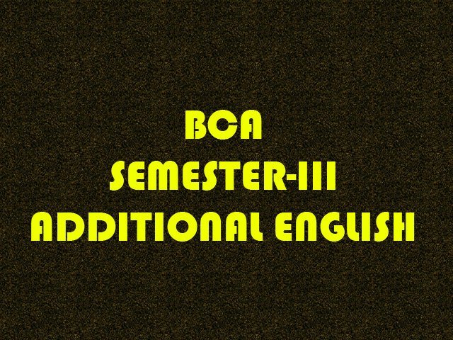 ENOTES - BCA- ADDITIONAL ENGLISH - FINAL SOLUTIONS - SUMMARY - ACT 1 / 2 / 3