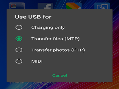 How to find / activate PTP / MTP mode on Android phone