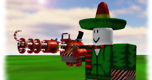 Roblox News Candy Cane Launcher Gear Review - roblox candy cane launcher