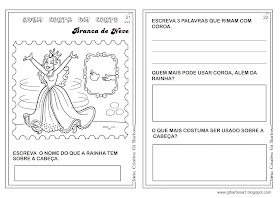 Caderno de Atividades Branca de Neve  Projeto Contos de Fada