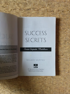 Success Secrets: Surat Kepada Matthew