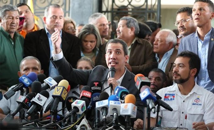 Mundo.//Guaidó anuncia paro en la administración pública de Venezuela