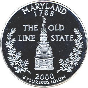 silver Maryland dollar