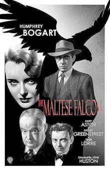 Uno de los carteles de la película El halcón maltés, dirigida por John Huston