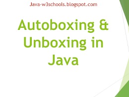 Autoboxing and Unboxing Conversion with Examples in Java