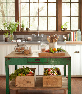 Country Style Kitchen Islands