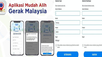 Cara Kemaskini Aplikasi Gerak Malaysia (Alamat Asal dan Destinasi)