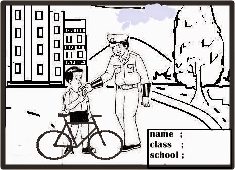 Mewarnai Gambar Polisi Untuk Anak Paud
